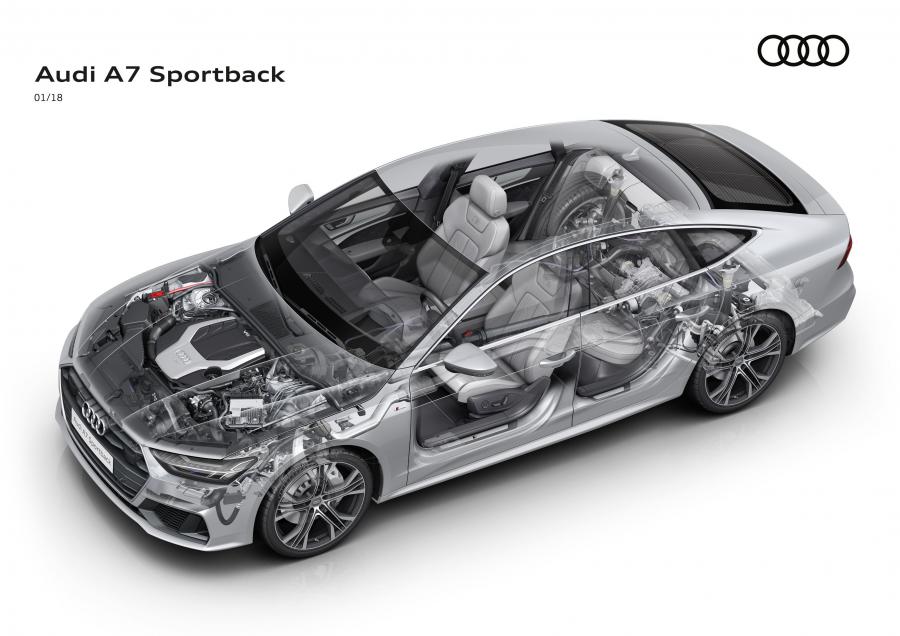 Схема Audi A7 Sportback 50 TDI Quattro 2018 года  (WW) (фото 35 из 61)